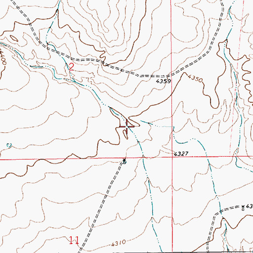 Topographic Map of Sand Canyon, NM