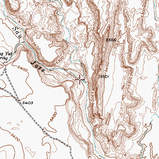 Topographic Map of Arroyo del Miranda, NM