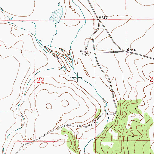 Topographic Map of Arroyo Chorro, NM