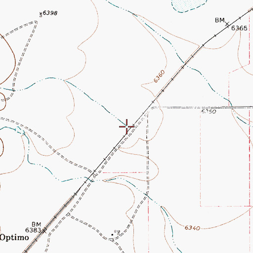Topographic Map of Arroyo Tierra Blanca, NM