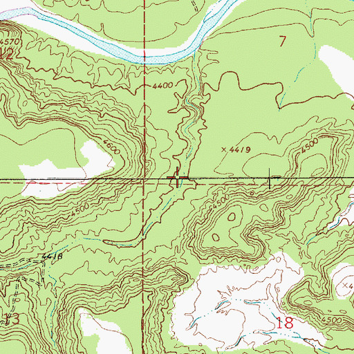 Topographic Map of Caon de Hughes, NM