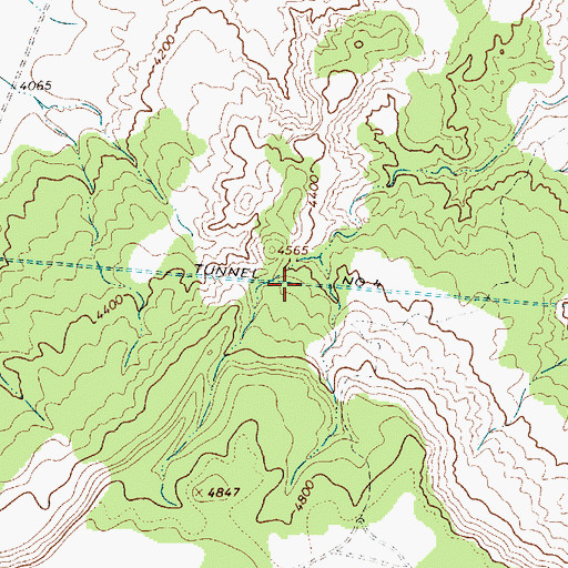Topographic Map of Tunnel Number 4, NM
