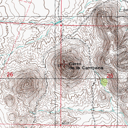 Topographic Map of Cerro de la Colorado, NM