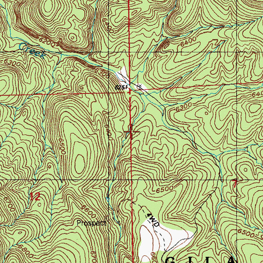 Topographic Map of Walnut Creek Corral and Well, NM