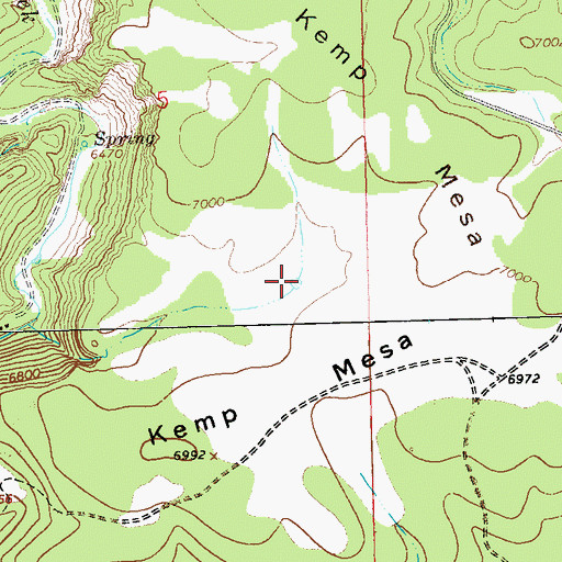 Topographic Map of Kennedy Mesa Tank, NM