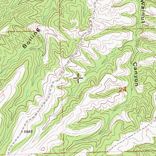 Topographic Map of South Fork Tank, NM