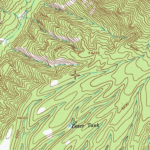 Topographic Map of One Horn Tank, NM