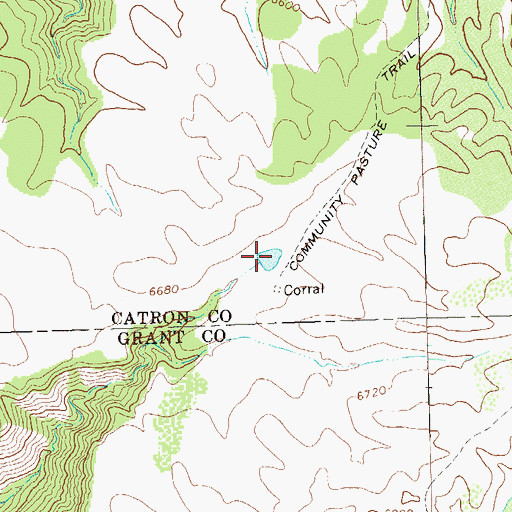 Topographic Map of Prarie Tank, NM