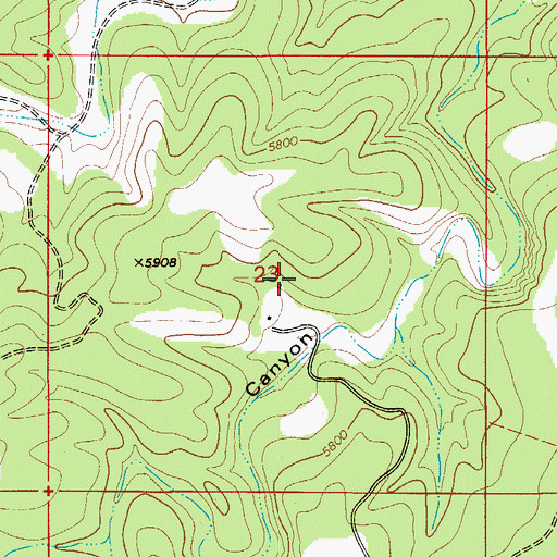 Topographic Map of Thayer Place, NM