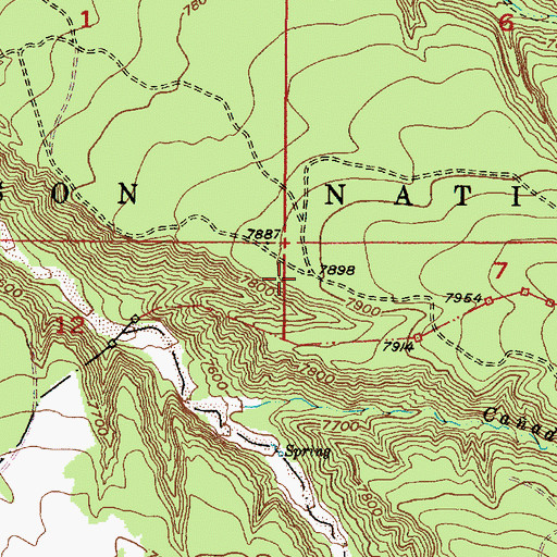 Topographic Map of Truchas Trick Tank, NM