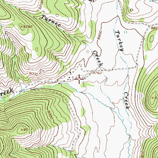 Topographic Map of Mutz, NM