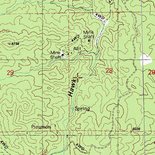 Topographic Map of Black Hawk Windmill, NM