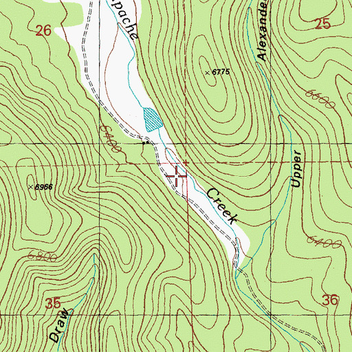 Topographic Map of Alexander Tank, NM