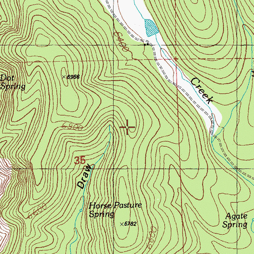 Topographic Map of Geronimo Water Tank, NM