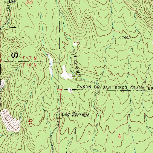 Topographic Map of Barrel Spring, NM