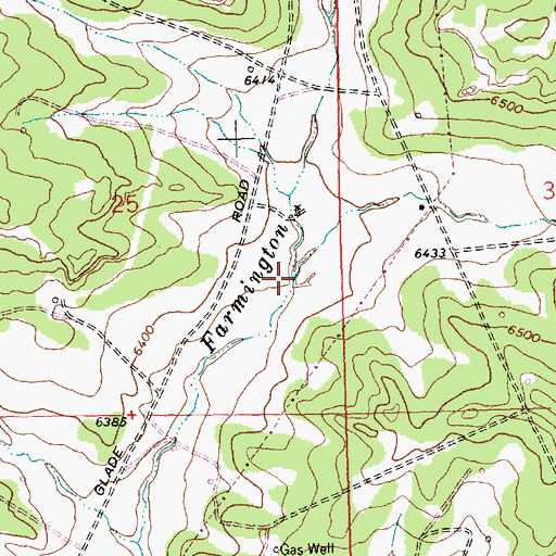 Topographic Map of Black Glade, NM