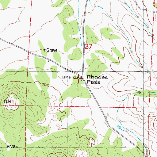 Topographic Map of Miller Ranch Headquarters, NM