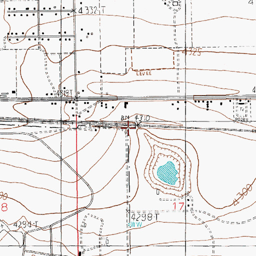 Topographic Map of Gallaher, NM