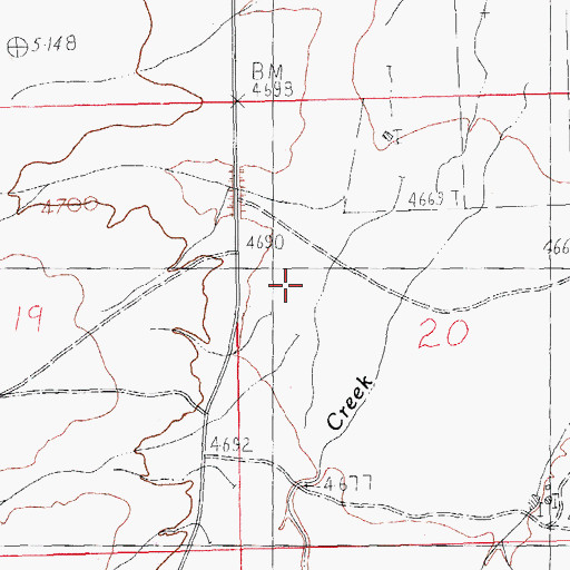 Topographic Map of Jim Robinson, NM