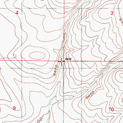 Topographic Map of Stockton Place, NM