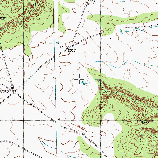 Topographic Map of West Gum Canyon, NM