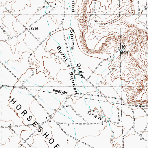 Topographic Map of Sunshine Spring Draw, NM