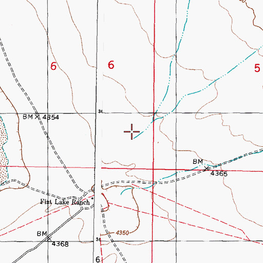 Topographic Map of Gilmore Draw, NM
