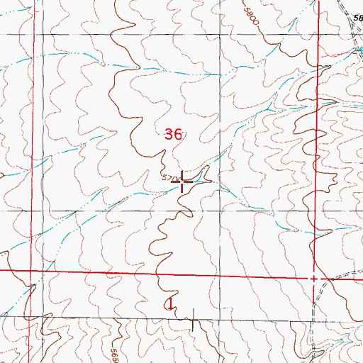 Topographic Map of Well Canyon, NM