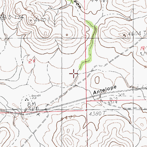 Topographic Map of Basin Canyon, NM