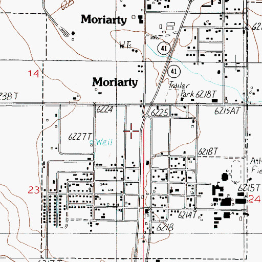 Topographic Map of Central New Mexico Medical Center, NM