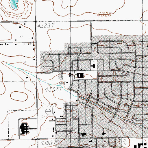 Topographic Map of The Church of Jesus Christ of Latter Day Saints, NM