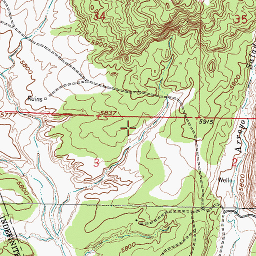 Topographic Map of Jose Manuel Spring, NM