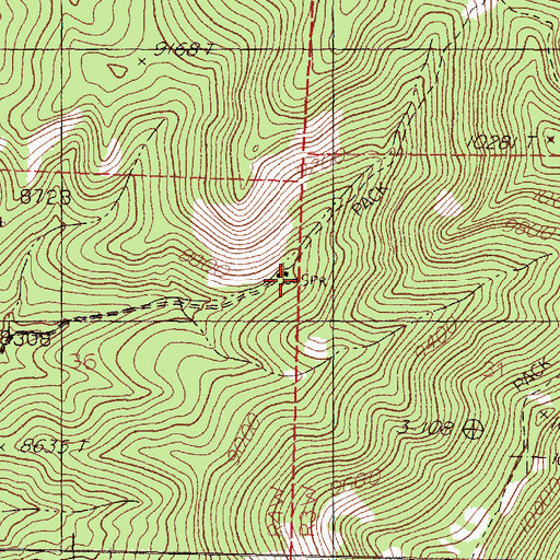 Topographic Map of Mill Canyon, NM