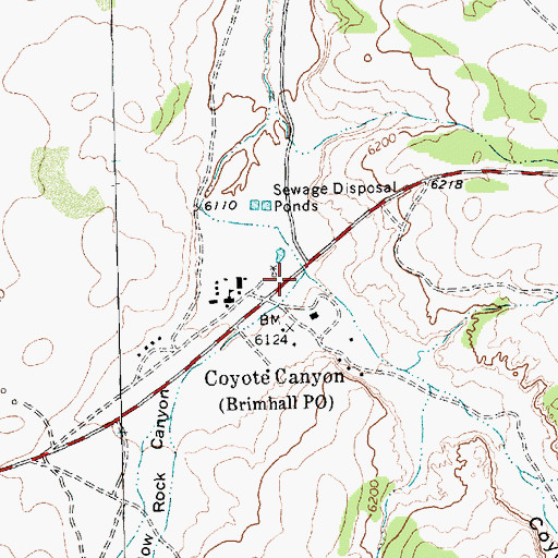 Topographic Map of Coyote Canyon, NM