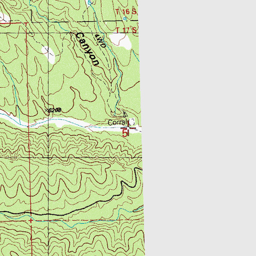 Topographic Map of Oscar Canyon, NM