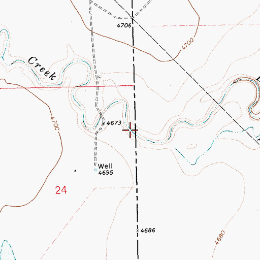 Topographic Map of Apache Creek, NM