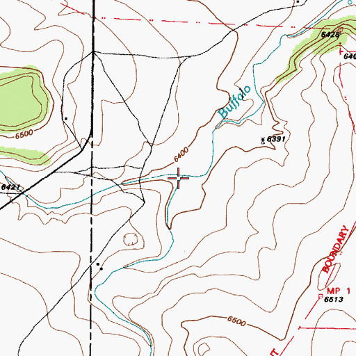 Topographic Map of Arroyo de Chilili, NM