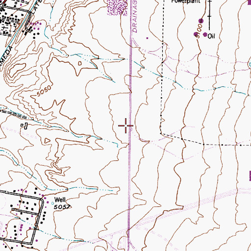 Topographic Map of Arroyo del Pino, NM