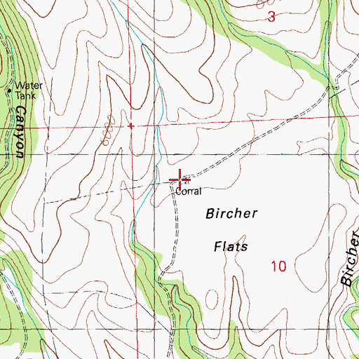 Topographic Map of B 17 Windmill, NM