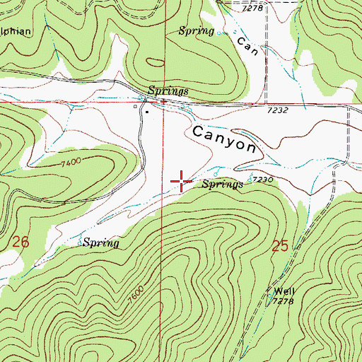 Topographic Map of Bell Canyon, NM