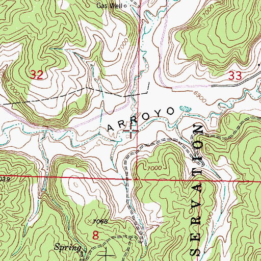 Topographic Map of Burro Canyon, NM