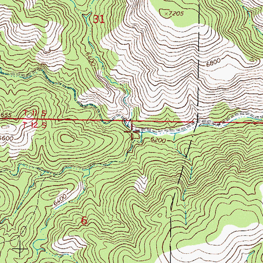 Topographic Map of Byers Run, NM