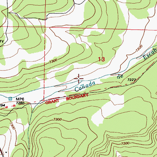 Topographic Map of Caon Turrieta, NM