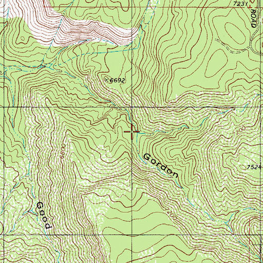 Topographic Map of Cherry Canyon, NM