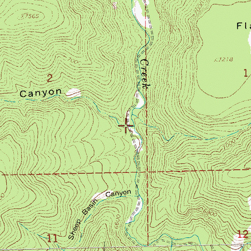 Topographic Map of Chimney Canyon, NM