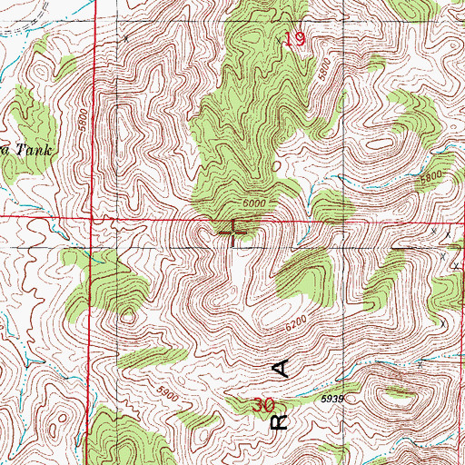 Topographic Map of Chupadera Mountains, NM