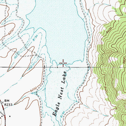 Topographic Map of Cieneguilla Creek, NM