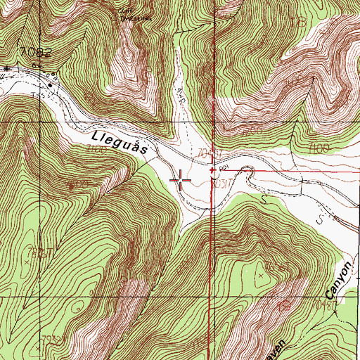 Topographic Map of Corral Canyon, NM