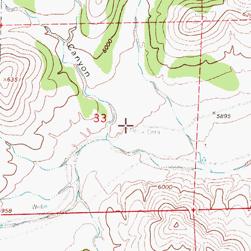 Topographic Map of Cox Cemetery, NM