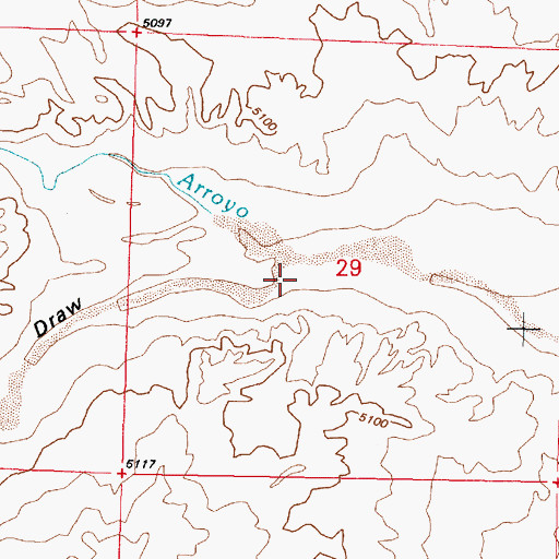 Topographic Map of Coyote Draw, NM